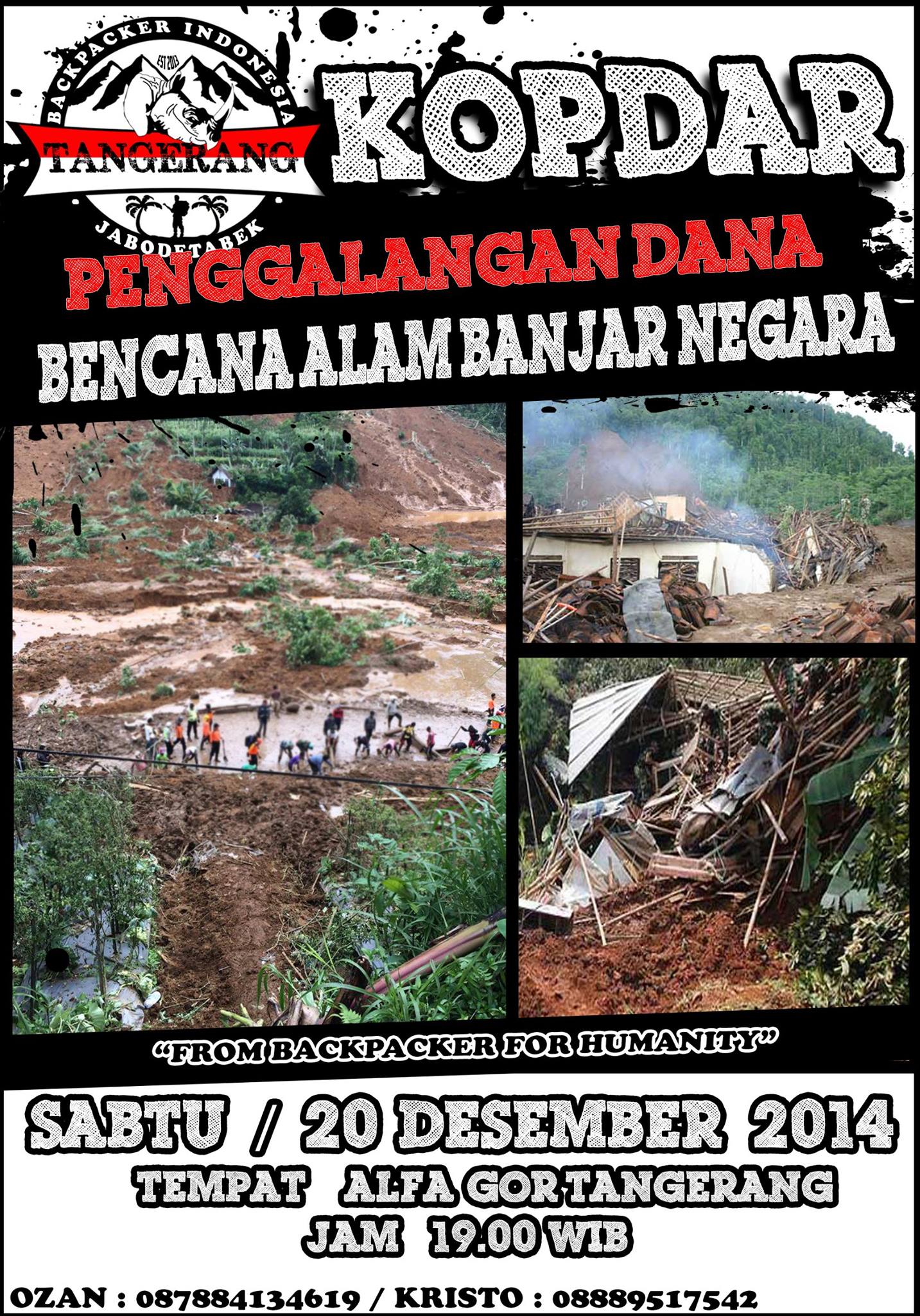 AKSI PENGGALANGAN DANA Untuk Korban Bencana Alam Banjarnegara